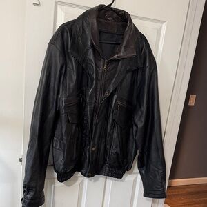 Men's Black Leather Jacket